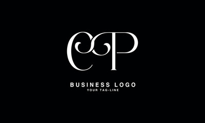 Obraz premium CP, PC, C, P, Abstract Letters Logo Monogram