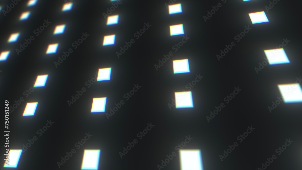 Poster abstract technology backdrop with squares. computer generated 3d render