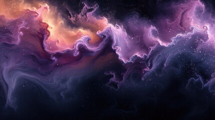 an image of a space scene with a purple and blue swirl on the left side of the image and a red and purple swirl on the right side of the image on the right side of the left side of the image. - obrazy, fototapety, plakaty
