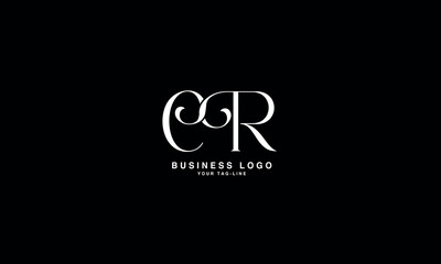 CR, RC, C, R, Abstract Letters Logo Monogram