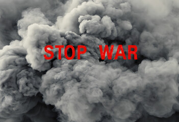 stop war, war, peace, smoke, red, grey, symbol, illustration, sign, design, text, poster, font, word, fire, explosion, concept, stop, icon, tag