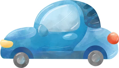 Fotobehang Cartoon car, illustration, isolated on white background ©  OllyKo