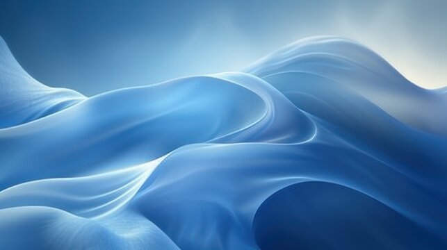  a computer generated image of a wave of blue water with a bright sun shining in the middle of the wave and a blue sky in the middle of the background.