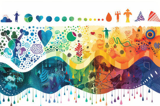 Colorful Autism Spectrum Illustration