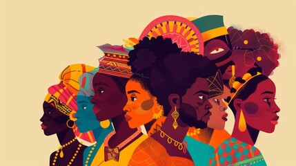Celebration of African Culture for Black History Month Generative AI