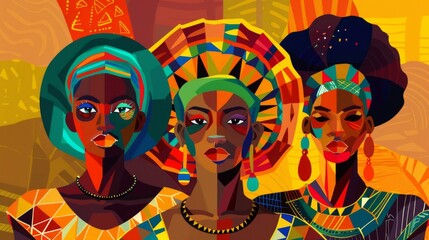 Obraz premium Celebration of African Culture for Black History Month Generative AI