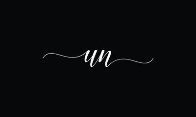 UN, NU, U, N, Abstract Letters Logo Monogram