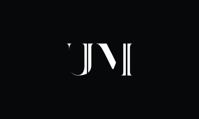 UM, MU, U, M, Abstract Letters Logo Monogram