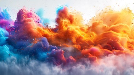 Obraz na płótnie Canvas Background a magical explosion of colors