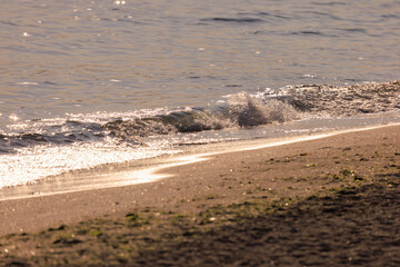 View of the beach and sea, summer sunny day