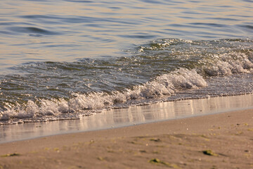 View of the beach and sea, summer sunny day