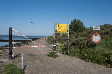 Pier in the harbor area of Hoek van Holland.