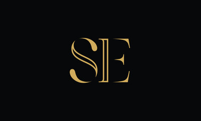 SE, ES, S,E Abstract Letters Logo Monogram