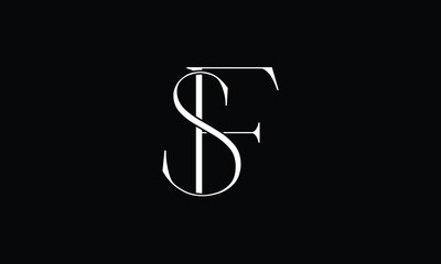 SF, FS, S, F, Abstract Letters Logo Monogram