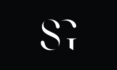 Fototapeta premium SG, GS, S, G, Abstract Letters Logo Monogram