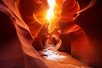 Cercles muraux Arizona Antelope canyons stunning natural formations amidst arizonas captivating landscapes
