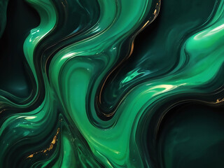 Background of liquid marbling paint texture. AI-generated wallpaper with an intense color mix and...