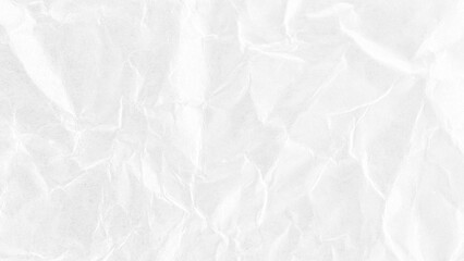 Crumpled Patterns in White Paper Background