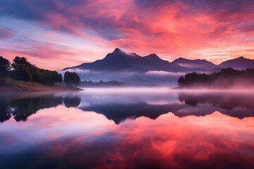 Dawn Breaking: Spectacular View of Morning Light Shattering the Tranquility of Night