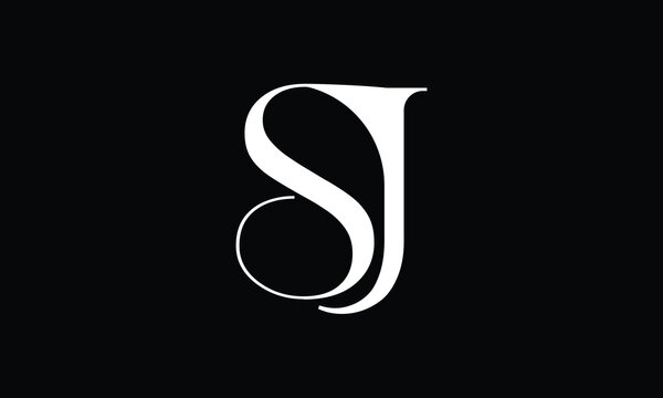 SJ, JS, S, J, Abstract Letters Logo Monogram