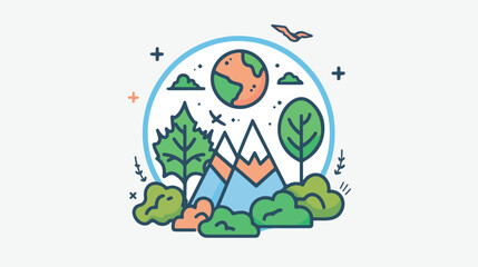 Ecology vector icon