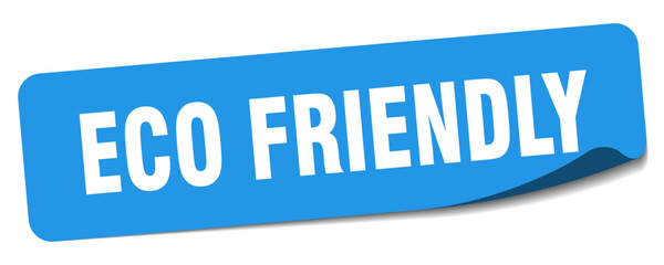 eco friendly sticker. eco friendly label