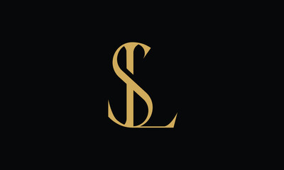 Obraz premium SL, LS, S, L, Abstract Letters Logo Monogram
