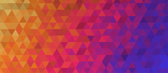 Abstract gradient seamless geometric low polygon pattern .geometric wall tile polygonal pattern design .abstract small mosaic tringles vector illustration ,business design template .