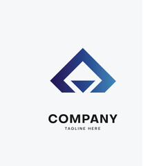 Fototapeta premium minimalist gradient logo template