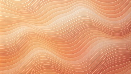 Peach Color Wavy Abstract Background