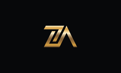 ZA, AZ, Z, A, Abstract Letters Logo Monogram