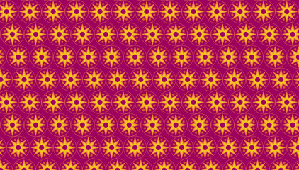 Geometric pattern design deep sky blue, dark magenta, yellow pattern template