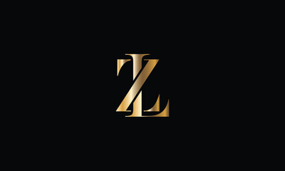 ZL, LZ,Z , L, Abstract Letters Logo Monogram - obrazy, fototapety, plakaty