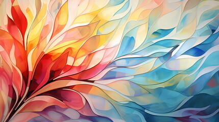 Floral motive background made from glass material, 
floral glass motive wallpaper