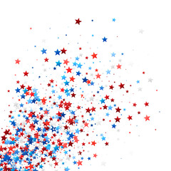 Patriotic Star Confetti Explosion