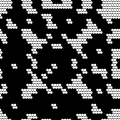 Seamless pattern. Dots motif. Circles ornament. Digital paper, web designing, textile print. Figures background. Simple shapes wallpaper. Vector.