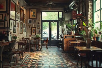 Fototapeta na wymiar interior of a old restaurant