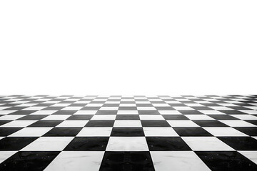Marble Chess Board Isolated on Transparent Background