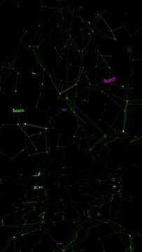 Search concept in the web ocean  vertical video