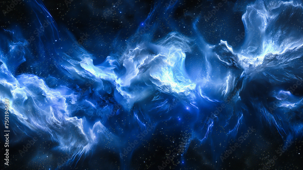 Poster cosmic mysteries: stunning nebula in deep space, a visualization of astronomy and the wonders of the