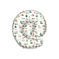 Crédence de cuisine en verre imprimé Dinosaures 3D inflated balloon Internet/email Symbol/sign with multicolored matte white textured dinosaurus design for children