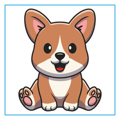 Fototapeta premium cute Maggie vector illustration 