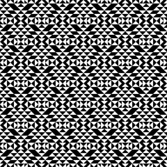 Seamless pattern. Geometrical backdrop. Triangular shapes wallpaper. Geometric figures background. Triangles ornament. Digital paper, textile print, web design, abstract. Ethnic motif. Vector artwork.