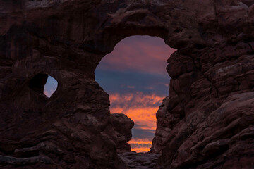 View Of Rock Formations In The American Southwest