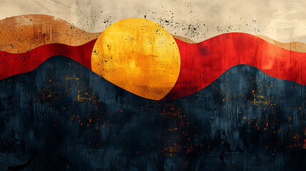 Obraz premium modern abstract background, fine art poster