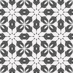Fototapeta premium Abstract geometric retro black and white hipster fashion pillow pattern