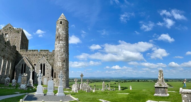 Panorama of the rock of cashel castle, Ireland 