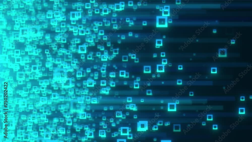 Poster abstract streaming data. computer generated 3d render