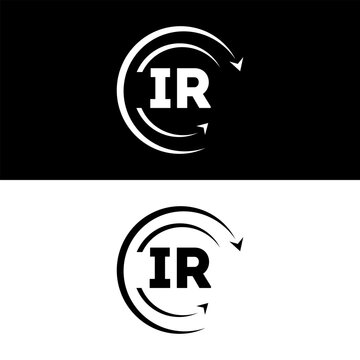 IR letter  logo minimal unique and simple logo design, IR creative modern monogram logo style