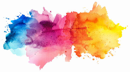A colorful watercolor paint splash blending multiple hues, resembling a vibrant abstract art piece